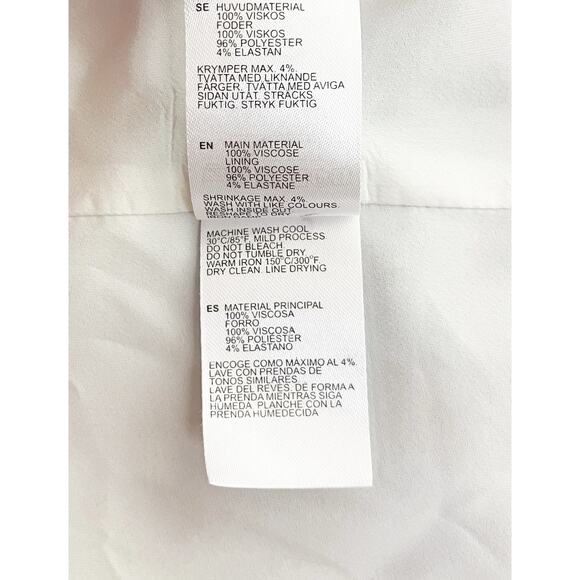 Marimekko Eline Shift Midi Dress Sleeveless Blue White Floral Size 38 - Picture 9 of 9